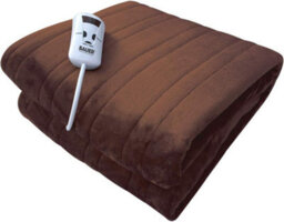 Bauer Electric Heated Throw In Brown - thumbnail 1