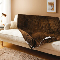 Bauer Electric Heated Throw In Brown - thumbnail 2
