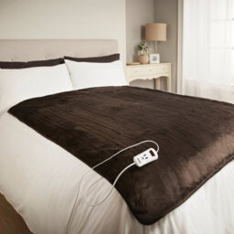 Bauer Electric Heated Throw In Brown - thumbnail 6