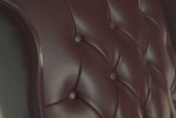 Teknik Chairman Super Large Executive Chair In Bonded Burgundy Leather With Button Back Detailing - thumbnail 3