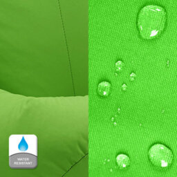 Beautiful Beanbags Beanbag Cube Footstool - Water-Resistant Bean Bag Pouffe For Indoor Or Outdoor Use - Lime - thumbnail 2