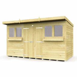 Buttercup Farm 12 X 5 Feet Pent Summer Shed - Wood - L147 X W358 X H201 Cm - thumbnail 1