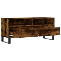 Walplus Tv Cabinet Smoked Oak 100X34.5X44.5 Cm Engineered Wood - thumbnail 6