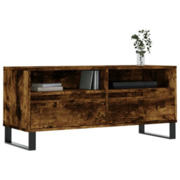 Walplus Tv Cabinet Smoked Oak 100X34.5X44.5 Cm Engineered Wood - thumbnail 3