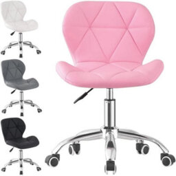 Pink Swivel Desk Chair - Ergonomic  Lightweight With Comfort Features - thumbnail 5