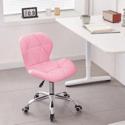 Pink Swivel Desk Chair - Ergonomic  Lightweight With Comfort Features - thumbnail 4