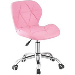 Pink Swivel Desk Chair - Ergonomic  Lightweight With Comfort Features - thumbnail 1