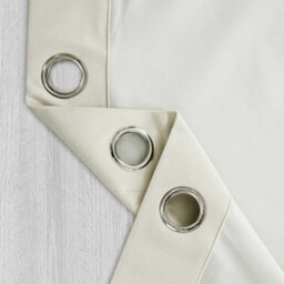 "Homescapes Thermal 100% Blackout Cream Velvet Curtains, 117 X 137 Cm (46"" X 54"")" - thumbnail 4