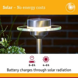 Paulmann 93764 Ufo Solar Spike Ip44 Splash-Water Protected Solar Luminaire Led 1X0.2W Solar Lamp Stainless Steel/clear - thumbnail 5