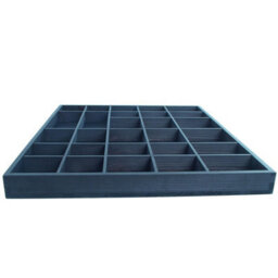 Woodeedoo Wooden Wall Display Shelf Black Matt With 28 Compartments For Crystals Miniatures Small Ornaments Collectables And Keepsakes - thumbnail 5