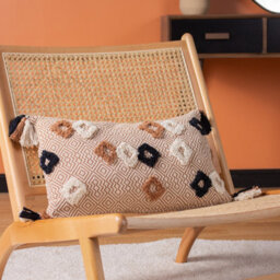Furn. Benji Jacquard 100% Cotton Polyester Filled Cushion - thumbnail 5