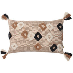 Furn. Benji Jacquard 100% Cotton Polyester Filled Cushion - thumbnail 1