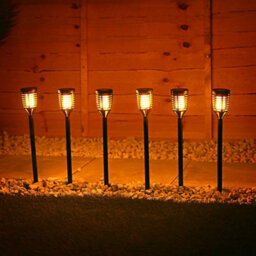 Taylor & Brown 6 Pack Solar Pathway Lights - Mini Solar Powered Stake Lights For Garden, Patio, Yard, Walkway & Driveway - thumbnail 4