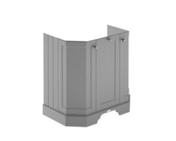 Old London Floor Standing Vanity Unit, Durable 2 Angled Door Sink Cabinet With Shelf - thumbnail 1