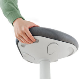 Leitz Ergo Active Sitting Stool Chair Posture Comfort Seat Adjustable Furniture In Light Grey - thumbnail 9