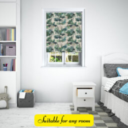 Lister Cartwright Jungle Design Blackout Roller Blinds Easy Fit Child Safety Included (Mockingbird, 150 X140 Cm) - thumbnail 4