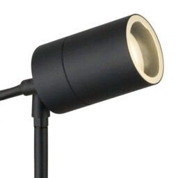 First Choice Lighting Set Of 2 Blaze Black Outdoor Spike Lights - thumbnail 6