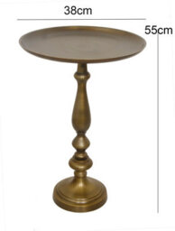Aspect Furniture Sana Metal Hand-Crafted Side Table,antique Brass - thumbnail 7