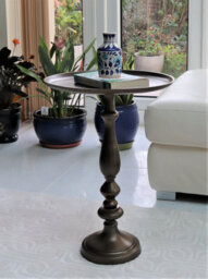 Aspect Furniture Sana Metal Hand-Crafted Side Table,antique Brass - thumbnail 2