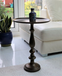 Aspect Furniture Sana Metal Hand-Crafted Side Table,antique Brass - thumbnail 1