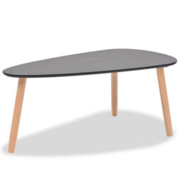 Berkfield Coffee Table Set 2 Pieces Solid Pinewood Black - thumbnail 8