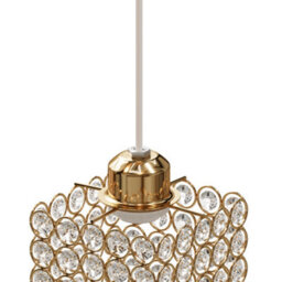 Living And Home Single Pendant Light ,metal And Glass Rectangular Pendant Light ,for Kitchen Island, E27 Base - thumbnail 6