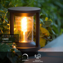 Lucide Cadix Outdoor Tall Pedestal Light 220 mm - thumbnail 2