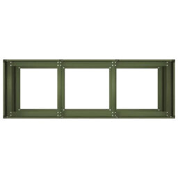 Berkfield Planter Olive Green 120X40X80 Cm Cold-Rolled Steel - thumbnail 5
