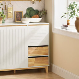 Sobuy Fsb75-Nw, Sideboard Storage Cabinet Cupboard,wood Effect,w120Xd40Xh90 - thumbnail 8