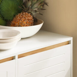 Sobuy Fsb75-Nw, Sideboard Storage Cabinet Cupboard,wood Effect,w120Xd40Xh90 - thumbnail 9