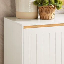 Sobuy Fsb75-Nw, Sideboard Storage Cabinet Cupboard,wood Effect,w120Xd40Xh90 - thumbnail 6