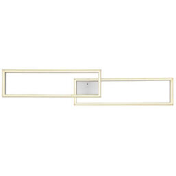 Luminosa Lighting Luminosa Salmos Integrated Led Semi Flush Ceiling Light Silver Grey 2X Led Dimmable 2700-6500K Remote Control Timer - thumbnail 4