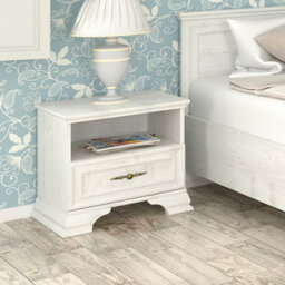 Heze Furniture Irys Bedside Cabinet With Storage - Anderson Pine - thumbnail 1