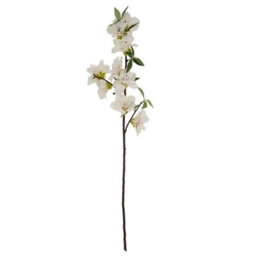 Hill Interiors Bloom Large Spray Artificial Flower - Plastic - L11 X W11 X H92 Cm - White - thumbnail 1
