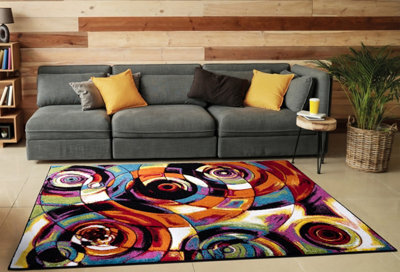 Smart Living Modern Thick Soft Carved Area Rug, Living Room Carpet, Kitchen Floor, Bedroom Soft Rugs 60Cm X 110Cm - Moonlight - image 1