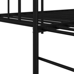 Walplus Daybed Frame With Headboard Black 90 X 200 Cm Steel - thumbnail 9