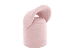 Aspect Furniture Beth Boucle Dressing Table Storage Stool, Pink - thumbnail 4