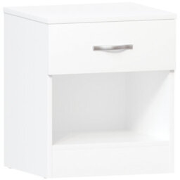 Lassic Vida Designs Riano White 1 Drawer Bedside Chest (H)470mm (W)400mm (D)360mm - thumbnail 8