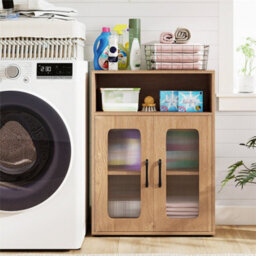 Bathroom Cabinet Freestanding Cabinet With 2 Doors - thumbnail 4