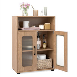 Bathroom Cabinet Freestanding Cabinet With 2 Doors - thumbnail 1