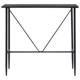 Berkfield Bar Table Black 120X60X110 Cm Mdf - thumbnail 2