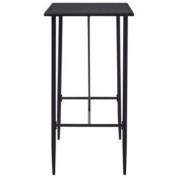 Berkfield Bar Table Black 120X60X110 Cm Mdf - thumbnail 3