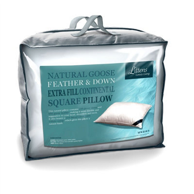 "Littens 65Cm X 65Cm Extra Fill European Continental Square Goose Feather & Down Pillow (26"" X 26"")" - image 1