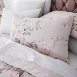 Catherine Lansfield Bedding Canterbury Floral Duvet Cover Set With Pillowcases Blush Pink - thumbnail 2