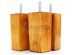 L&F 4X Replacement Furniture Legs Solid Wood 110mm High Sofas Chairs Settee Cabinets Legs M8 Tsp2055 - thumbnail 3