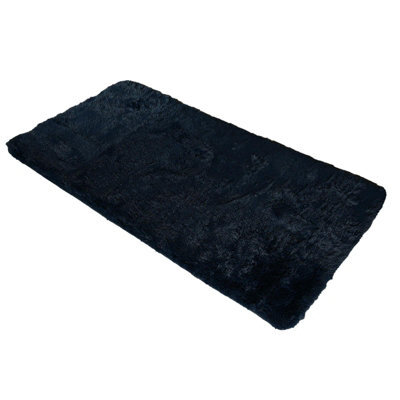 OHS Fluffy Rug Anti-Slip Plain Shaggy Floor Mat - image 1