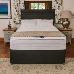 Divan Base Direct Sophia Briar-Rose Elara 1000 Pocket Sprung Natural Latex Divan Bed Set 4Ft Small Double 4 Drawers - Naples Slate - thumbnail 3