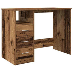 Berkfield Desk Old Wood 102X76X50 Cm Engineered Wood - thumbnail 2