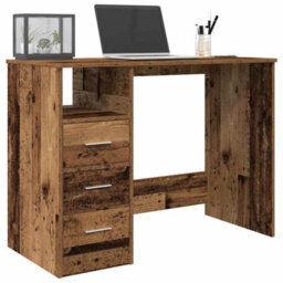 Berkfield Desk Old Wood 102X76X50 Cm Engineered Wood - thumbnail 1