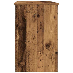 Berkfield Desk Old Wood 102X76X50 Cm Engineered Wood - thumbnail 5